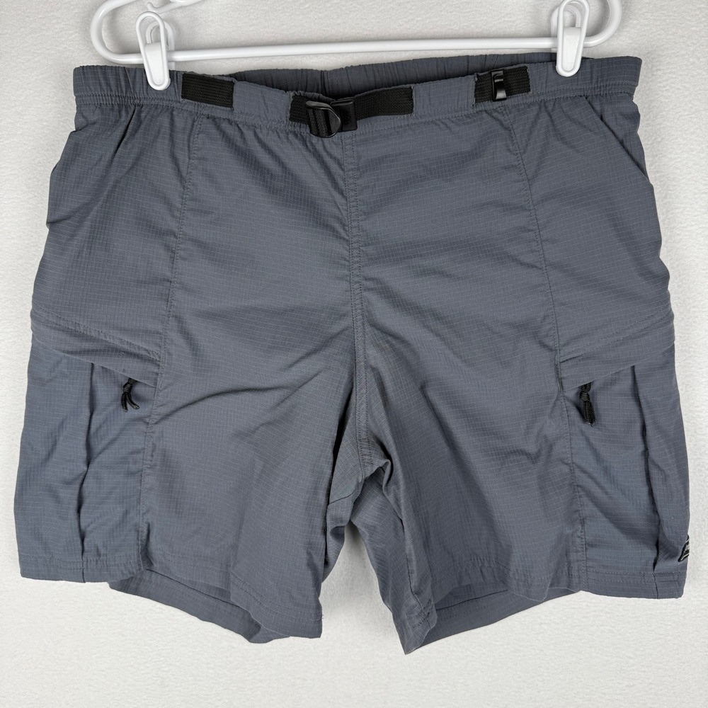 REI MTB Biking Shorts Mens M Padded Ripstop Belted‎ Cargo Zipper Pockets Cycling